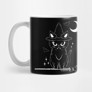 Black cat witch Mug